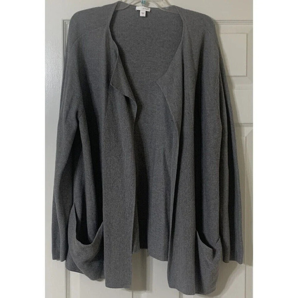 J Jill Pure Jill Open Front Cardigan Sweater Wool Blend Lagenlook Size L (N13) - Picture 1 of 6